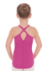 fuchsia pink strap leotard dance girls