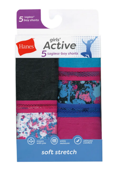 hanes tagless boy shorts