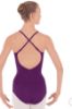 strap eggplant dance leotard