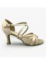 champagne ballroom latin dance shoe side