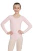 petal pink long sleeve leotard