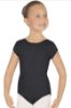 black short sleeved leotard girls