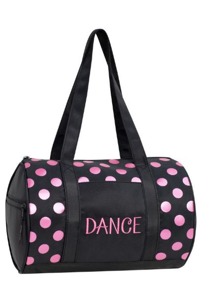 black and pink dance bag