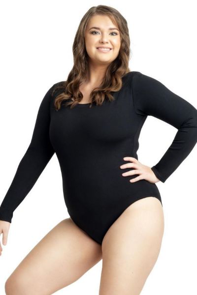 maroon long sleeve leotard