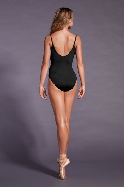 v Neck low back dance leotard