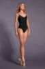 v Neck low back dance leotard