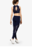 Bloch Wrap Back Printed Mesh Crop Top - Back