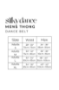 Silky Dance Men's Dance Belt - Size Chart